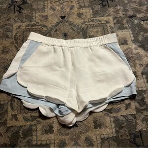 A.L.C. Scalloped shorts size 8 white